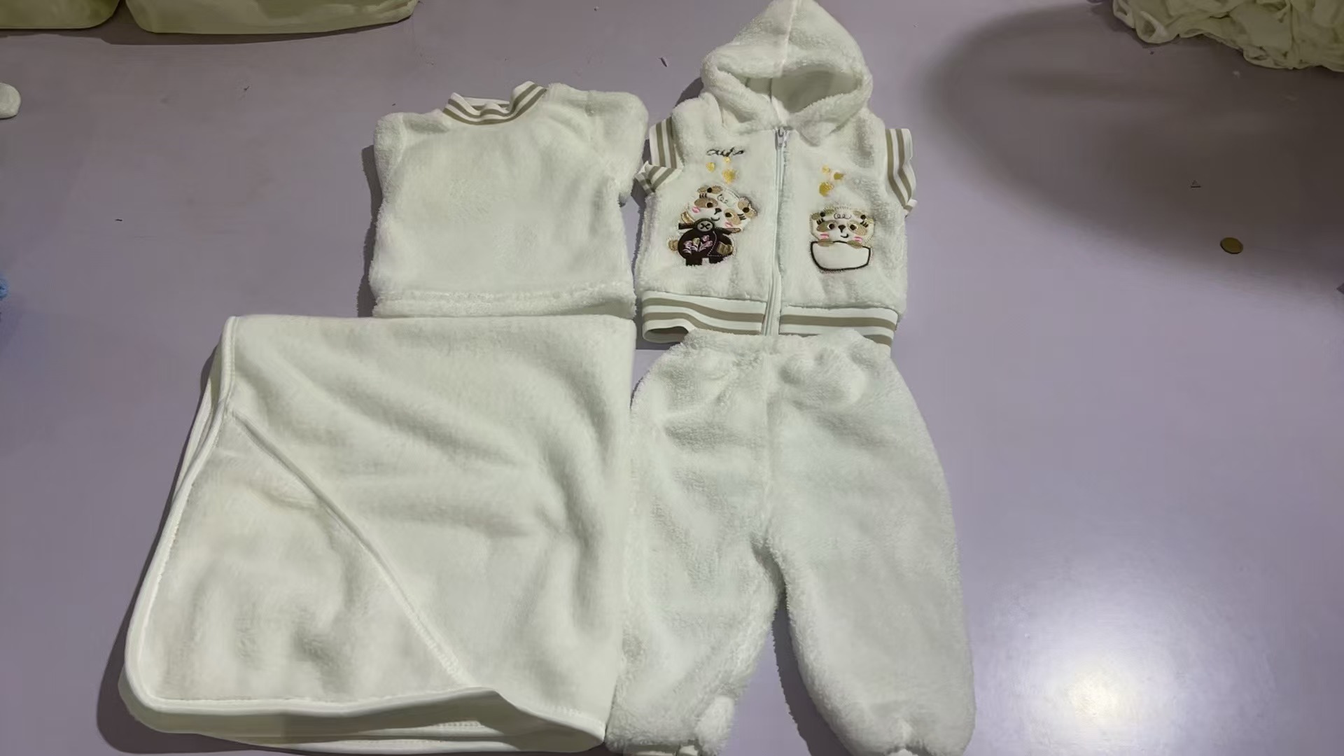 Ensemble peluche en Jacket